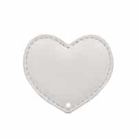 Weißes Herz - perforiert