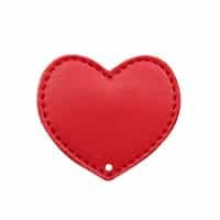 Rotes Herz - perforiert